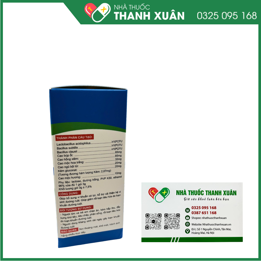 Entero Lacteum - Bổ sung chất xơ,vi khuẩn có ích giúp cân bằng hệ vi sinh đường ruột